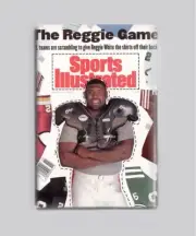 Reggie White Packers Sports Illustrated 1993 2"X3" Fridge MAGNET si nfl