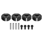 Aluminum 12mm Wheel Hex Hubs Drive Adapters Black 5mm Thickness for RC Car