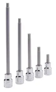 Genius Tools 3/8" Dr. 11mm Hex Bit Socket, 110mmL - 341+2551