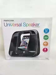 Memorex UNIVERSAL PORTABLE SPEAKER Digital Audio Music Player w Head Phone Jack