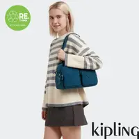 在飛比找momo購物網優惠-【KIPLING官方旗艦館】石青翡翠綠多口袋實用斜背包-CO
