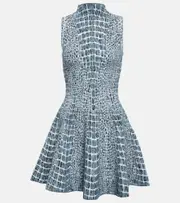 [Alaia] Alaïa Jacquard minidress AU 10 blue