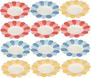 150pcs Flower Shaped Paper Plates Disposable Tableware for Parties Appetizers and Food Serving Safe and Practical Paper Dinnerware for Celebrations