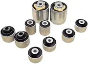 10 PCS Front Control Arm Bush Bushing Rubber Kit ，Compatible For A6 C5 ，Compatible For VW Passat B5 1997-2005 4D0407183P 4D0407515C 4D0407181H 182G
