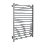 EZY FIT Heated Towel Rail - Flat Tube - Dual Wired - (W600mm x H920mm) - Polished SS
