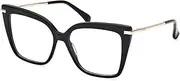 [MaxMara] MM5144 001 Shiny Black 54/15/135 Women's Frame, 001 Shiny Black, 54/15/135