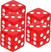 ZUNOXAZ 5pcs Rounded Corners Game Dices Lightweight Portable Sided Party Dice Props for Entertainment Home Ktv Bars Fun Gatherings