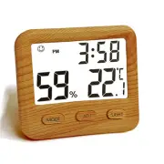 Digital Hygrometer Indoor Thermometer, Temperature Humidity Gauge with Desk C...