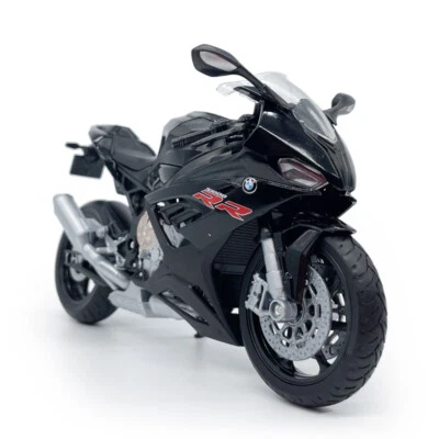 1/12 Scale BMW S1000RR Motorcycle Model Diecast Motorcycle Toys for Kids Black