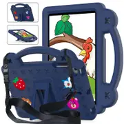 Catzon Strawberry Silicone iPad Case Shockproof with Handle for iPad Mini 1/2/3/4/5-NavyBlue