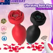 Remote Control Wearable Anal Plug Vibrator Silicone Vibrating Butt Plug Sex Toy