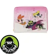 The Powerpuff Girls - Powerpuff Girls VS Mojo Jojo 4” Faux Leather Wallet "New"