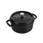 Staub MASTERMIND Cocotte 22cm Black 2.6L Pot Matte Round Cast Iron
