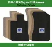 Lloyd Berber Front Carpet Mats for '84-89 Chrysler Fifth Avenue w/Blue M-Mopar (for: Chrysler)