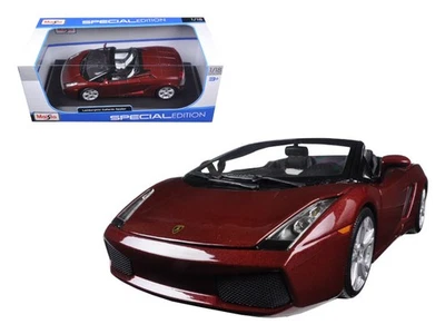 2005 Lamborghini Gallardo Spyder Burgundy 1/18 Diecast Model Car Maisto