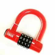 Combination U Shackle 4 Digits Padlock Re-settable Anti-theft Hardware Lock