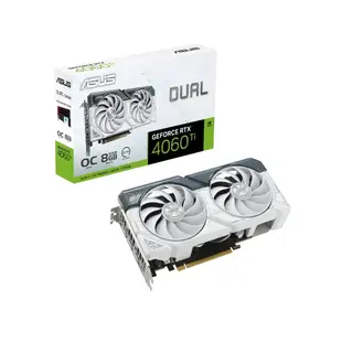 華碩 DUAL-RTX4060Ti-O8G-WHITE 顯示卡+海盜船 CX650F RGB 白 電源供應器