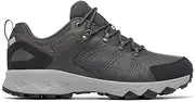 [Columbia] Men's Low Hiking Shoes, Peakfreak II Outdry Leather, Ti Grey Steel Dark Grey 2024, 8 US