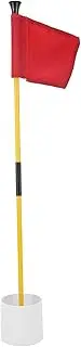 Portable Golf Flagstick Golf Pin Flag Hole Cup Set Putting Green Flags and Poles Numbered Golf Flags for Driving Range Backyard for Golf Practice
