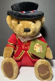 Harrods Knightsbridge Beefeater Teddy Bear W/ Tag London Royal Guard 11"