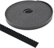 Drive Belts 5M 2GT Open Synchronous Timing Belt Width 6mm GT2 Rubber Tape Pitch 2mm Wear Resistant(2GT-6mm Black)