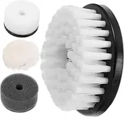 JEWEDECO 4pcs Shoe Cleaning Brush Includes Polishing Brush Portable Shoe Polisher Accessories for Sneakers Boots and Care