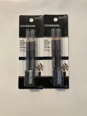 Lot Of 2 Covergirl Easy Breezy Brow Fill & Define Pencil 505 rich brown. New