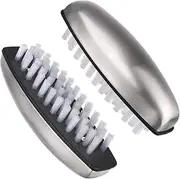 2 PCS Hand Scrub Cleaning Brush Stainless Steel Hand Finger Toes Scrubbing Brush, Pedicure Nail Scrubber (White, One size)