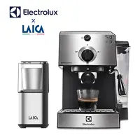在飛比找Yahoo奇摩購物中心優惠-伊萊克斯 LAICA萊卡 咖啡組合 半自動義式咖啡機 多功能