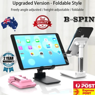 Foldable Adjustable Universal Desk Table Stand Holder For Mobile Phone Tablet