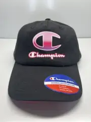 Champion Women's Billboard Jersey Adjustable Curved Bill Hat Pink/Black OSFA