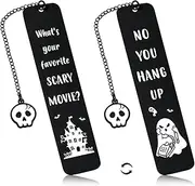 [Paginafr] Scream Merch, Halloween Gifts, Horror Movie Merchandise, Halloween Basket Stuffers, Cool Halloween Bookmarks, Halloween Gifts for Women Men Adults, Horror Stuff, Spooky Bookmarks, Horror Lovers Gifts