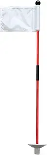 Golf Green Flagstick - Miniature Golf Flagstick, Tournament Golf Flagstick | Portable Putting Green Golf Flags, Professional Golf Pin Nylon Flag for Outdoor Backyard Practice Putting Green
