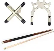 POPETPOP 2Pcs Pool Cue Rack Billiard Cue Holders with Antler Design Stable Structure for Snooker and Billiards Easy to Use Accessory for Pool Table Durable Material for