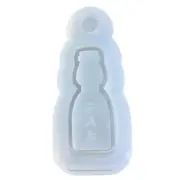 Geometry Bottle Shape Ornament Mold DIY Keychain Pendant for Key Chain Decor