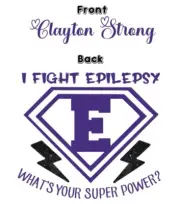 Sublimation Print Personalized Epilepsy Super Power Ready to Press Heat Transfer
