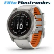 Garmin Fenix 7X Pro Sapphire Solar Titanium Fog Gray/Ember Orange Band