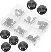 [CORHAD] Pin Brooch Finding Flat Round Pin Backs Safety Lock 40pcs/Box Alloy Pin Keepers for Professional Use