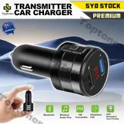 Handsfree Bluetooth 4.2 FM Transmitter Wireless Car Charger USB Kit Radio Player