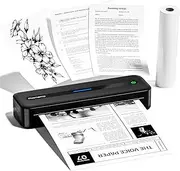 Phomemo M832 Portable Thermal Printer, Bluetooth Wireless Printer for Travel, Home, Office, Outdoors, Support 2’’, 3’’, 4’’ and A4 Thermal Paper, Compatible with Android and iOS, Black, 300dpi