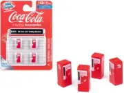 1960's "Coca-Cola" Vending Machines Set of 4 "Mini Metals" Series 1/87 Scale