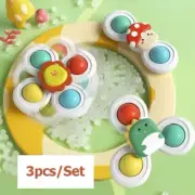 3 Pcs Suction Cup Spinner Toys, Baby Fidget Spinner Toy for Toddlers 1-3