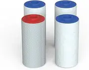 Weddell Duo Shower Filter Replacement Cartridges Full Set + Extra Filters - NSF Certified Shower Filter, Removes Chlorine, PFAS, & Particulates, Clinically Tested for Healthier Skin & Hair (3+1)