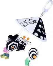 ERINGOGO Boy Girl Trolley Hanging Educational Toy Crib Pendant Sounding Toy for Newborns Bell Design for Sensory Engagement and Brain Development for Showers and Early Learning