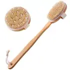 Dry Brushing Body Brush Set of 2, Dry Skin Exfoliating Brush, Handle Back4209