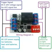 DC 12V ACC Trigger Delay Powerboff Timer Relay AIRBAG LIGHT TIMER SWITCH