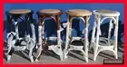 NEW SOLID OAK BISTRO DINING BAR STOOLS 8 COLOURS CAFE RESTAURANT