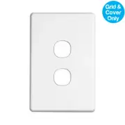 Clipsal Classic 2 Gang Grid & Plate | C2032VH