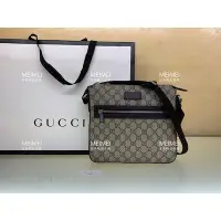 在飛比找Yahoo!奇摩拍賣優惠-美美精品GUCCI  防水PVC 拉鍊 斜背包 406410