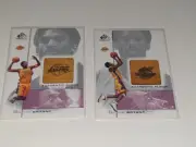 2000-01 SP Game Floor Kobe Bryant L.A Lakers Floor & All Star Floor - 2 cards